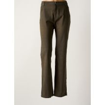 IMPAQT - Pantalon slim vert en coton - Femme - Taille 48 - Modz