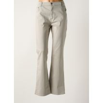 IMPAQT - Pantalon droit gris en coton - Femme - Taille 44 - Modz