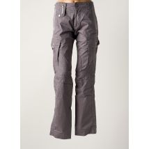 ENERGIE - Pantalon cargo gris en coton - Femme - Taille W29 - Modz