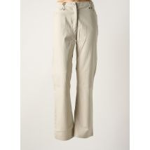 THALASSA - Pantalon droit beige en coton - Femme - Taille W33 - Modz