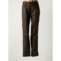 ONE STEP - Pantalon droit marron en coton - Femme - Taille 42 - Modz