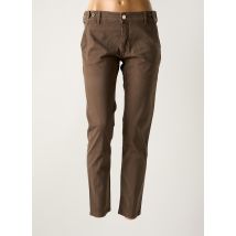 NFY - Pantalon chino marron en coton - Femme - Taille W28 - Modz