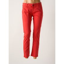 DONOVAN - Pantalon 7/8 rouge en coton - Femme - Taille W25 - Modz