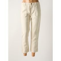 LAB DIP PARIS - Pantalon 7/8 beige en coton - Femme - Taille W28 - Modz