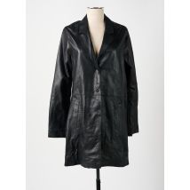 SUITE BLANCO - Manteau long noir en cuir - Femme - Taille 38 - Modz