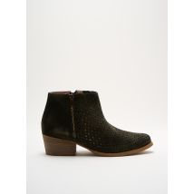 NGY - Bottines/Boots vert en cuir - Femme - Taille 37 - Modz
