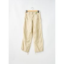 SCHOOL RAG - Pantalon droit beige en coton - Femme - Taille W27 - Modz