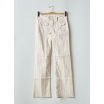 MOGUL - Pantalon droit beige en coton - Femme - Taille W25 - Modz