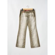 MISS SIXTY - Pantalon flare marron en coton - Femme - Taille W26 - Modz