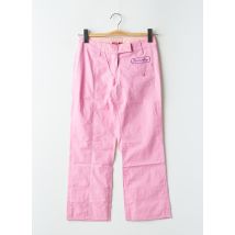 BE YOU K - Pantalon 7/8 rose en coton - Femme - Taille 34 - Modz