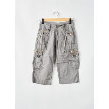 CHILLI PEPPER - Pantacourt gris en coton - Femme - Taille 34 - Modz