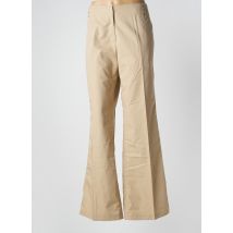 LOLA - Pantalon flare beige en coton - Femme - Taille 44 - Modz