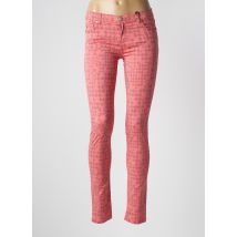 BLU ERIN - Pantalon slim rouge en coton - Femme - Taille W26 - Modz