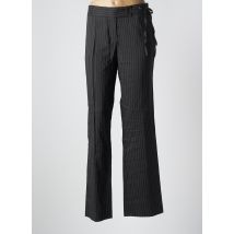 LOLA - Pantalon droit noir en ramie - Femme - Taille 42 - Modz