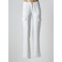 CORLEONE - Pantalon cargo blanc en lin - Femme - Taille W26 - Modz