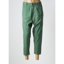 DIESEL - Pantalon 7/8 vert en coton - Femme - Taille W28 - Modz