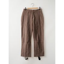 ONE STEP - Pantacourt marron en coton - Femme - Taille 36 - Modz