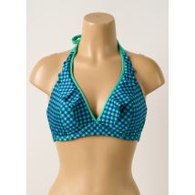 ANTIGEL - Haut de maillot de bain bleu en polyester - Femme - Taille 90E - Modz