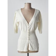 CHILLI PEPPER - Gilet manches longues jaune en coton - Femme - Taille 40 - Modz