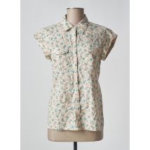 ICHI - Chemisier beige en coton - Femme - Taille 38 - Modz
