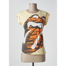 HOUSE OF THE GODS - T-shirt jaune en coton - Femme - Taille 36 - Modz