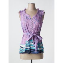 YES.ZEE - Top violet en coton - Femme - Taille 40 - Modz