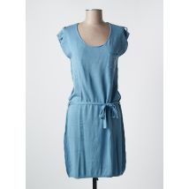 LOVELY SUD - Robe mi-longue bleu en coton - Femme - Taille 36 - Modz