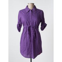 EDC BY ESPRIT - Tunique manches longues violet en coton - Femme - Taille 34 - Modz