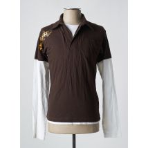 DEELUXE - T-shirt marron en coton - Homme - Taille S - Modz