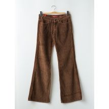 MISS SIXTY - Pantalon flare marron en coton - Femme - Taille W28 - Modz