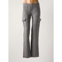 CORLEONE - Pantalon cargo gris en lin - Femme - Taille W26 - Modz