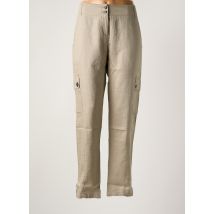 IKKS - Pantalon cargo beige en lin - Femme - Taille 40 - Modz