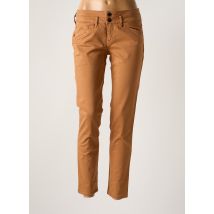 CORLEONE - Pantalon slim marron en coton - Femme - Taille W33 - Modz