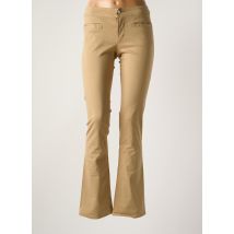 CIMARRON - Pantalon flare beige en coton - Femme - Taille W31 - Modz