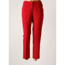 CHROM - Pantalon droit rouge en polyester - Femme - Taille 42 - Modz
