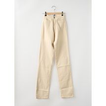 CASAGRANDE - Pantalon slim beige en coton - Femme - Taille W28 - Modz