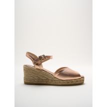 GAIMO - Espadrilles rose en cuir - Femme - Taille 39 - Modz