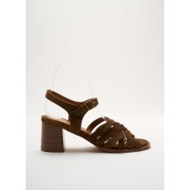 ANTHOLOGY - Sandales/Nu pieds marron en cuir - Femme - Taille 36 - Modz