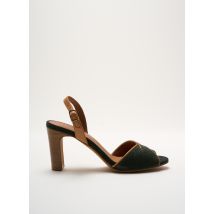 ANTHOLOGY - Sandales/Nu pieds vert en cuir - Femme - Taille 41 - Modz