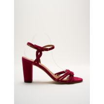 RIVECOUR - Sandales/Nu pieds rose en cuir - Femme - Taille 41 - Modz