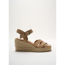BOBBIES - Espadrilles beige en cuir - Femme - Taille 36 - Modz