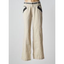 SALT & PEPPER - Pantalon droit beige en lin - Femme - Taille 40 - Modz