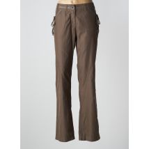 SALT & PEPPER - Pantalon droit marron en polyester - Femme - Taille 42 - Modz