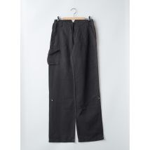 IKKS - Pantalon droit noir en lin - Femme - Taille 36 - Modz