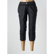 SALT & PEPPER - Pantacourt noir en lin - Femme - Taille 40 - Modz
