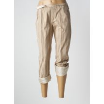 ONE STEP - Pantacourt beige en coton - Femme - Taille 38 - Modz