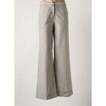 HELENA SOREL - Pantalon droit gris en coton - Femme - Taille 40 - Modz