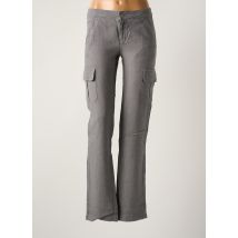 CORLEONE - Pantalon cargo gris en lin - Femme - Taille W26 - Modz