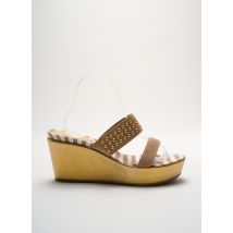 CAFE NOIR - Mules/Sabots beige en cuir - Femme - Taille 41 - Modz
