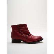 SEE YOU JANE - Bottines/Boots rouge en cuir - Femme - Taille 36 - Modz